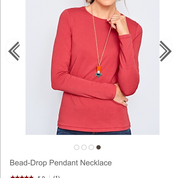 Talbots bead drop pendant necklace - Picture 4 of 13